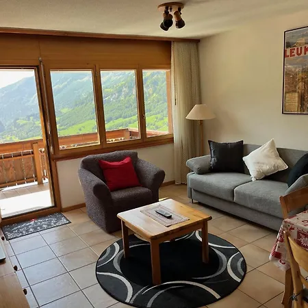 Splendide Vue Avec Calme Lägenhet Leukerbad